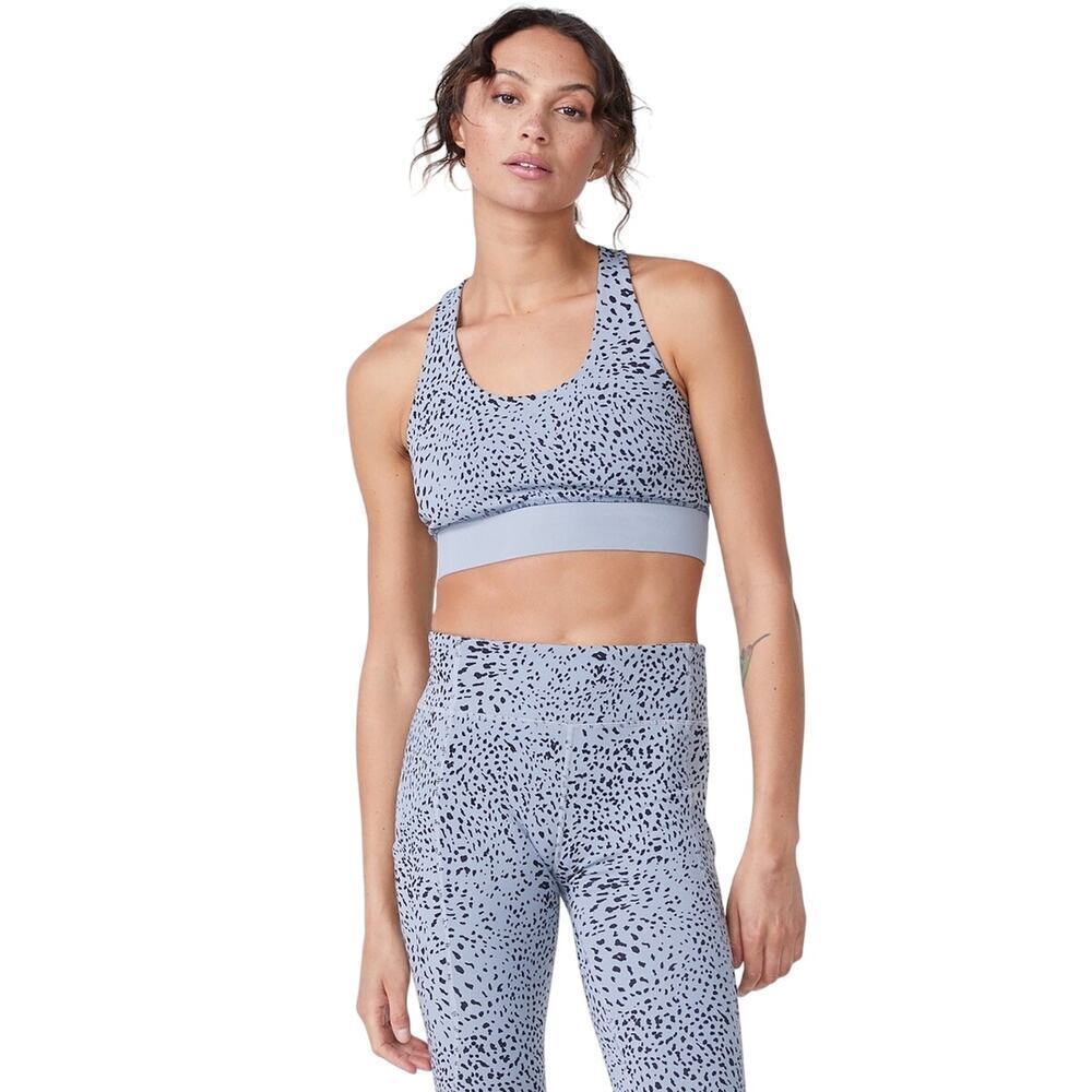 Monrow Mini Cheetah Goodgrey Sports Bra Womens Size XS